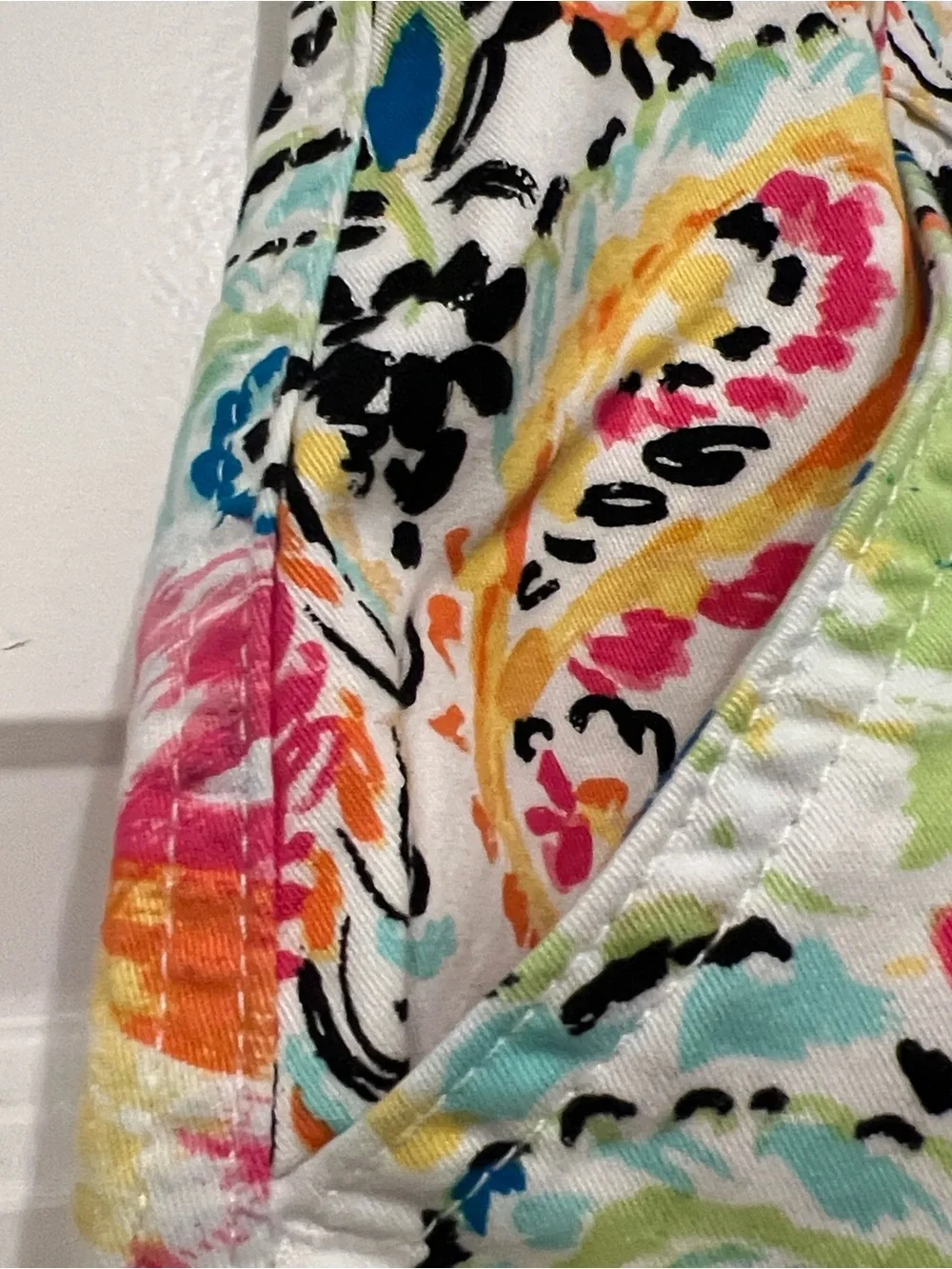 Christopher & Banks White Multicolor Floral Paisley Petite Skort - Picture 4 of 14